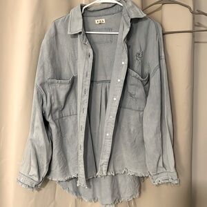 oversized jean jacket